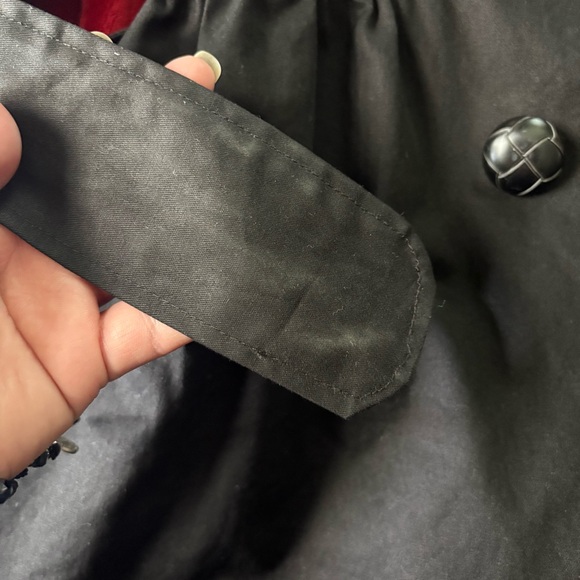 Piko 1988 Black Trench Coat with Belt Size Medium - Picture 5 of 7